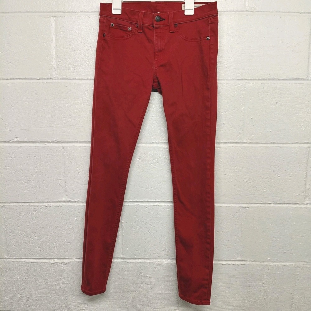 Rag & Bone Red Legging Pants Women sz 27 Streetwear Grunge‎ Punk Rock Skater
